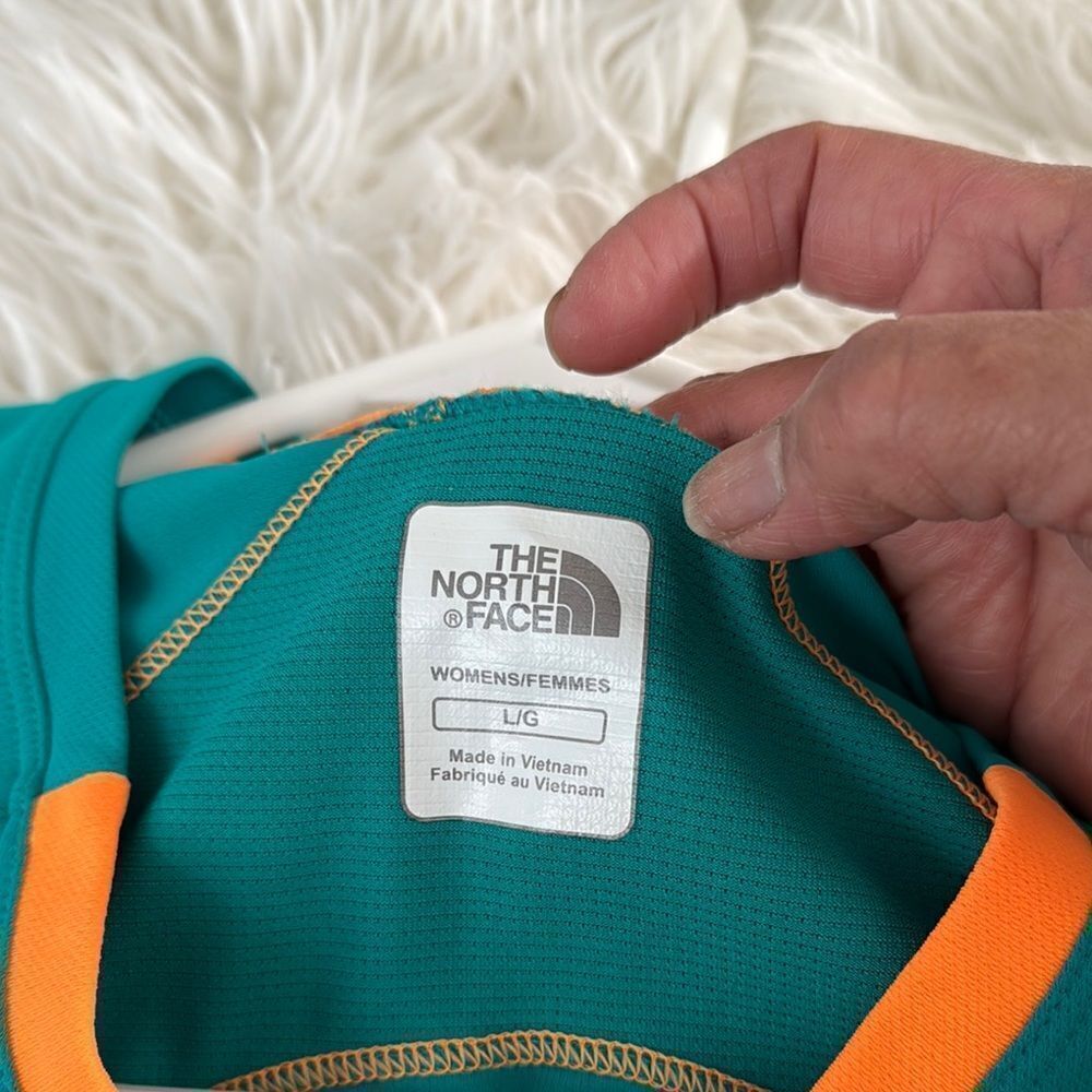 The North Face Teal and Orange Athletic Top - Picture 5 of 6